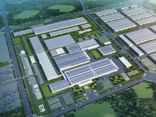 Struktur baja taman industri